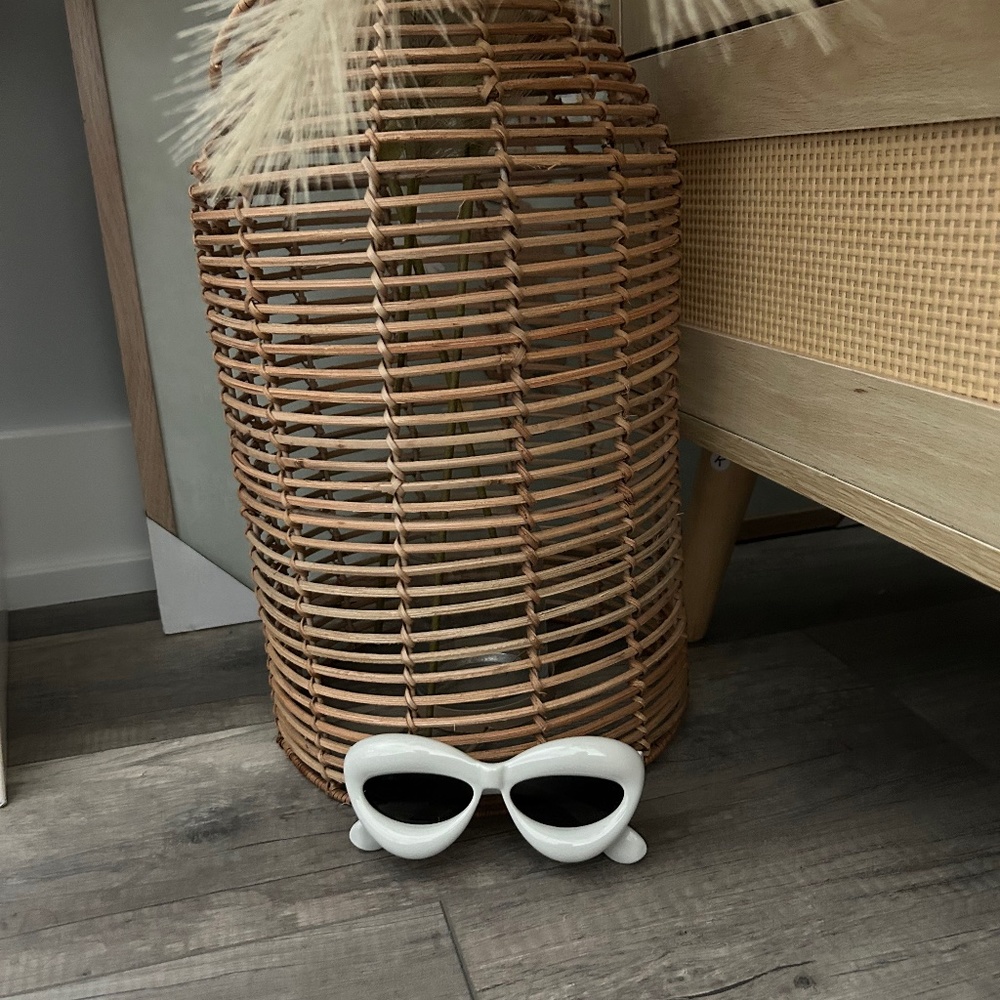 Loewe white inflated cat-eye sunglasses